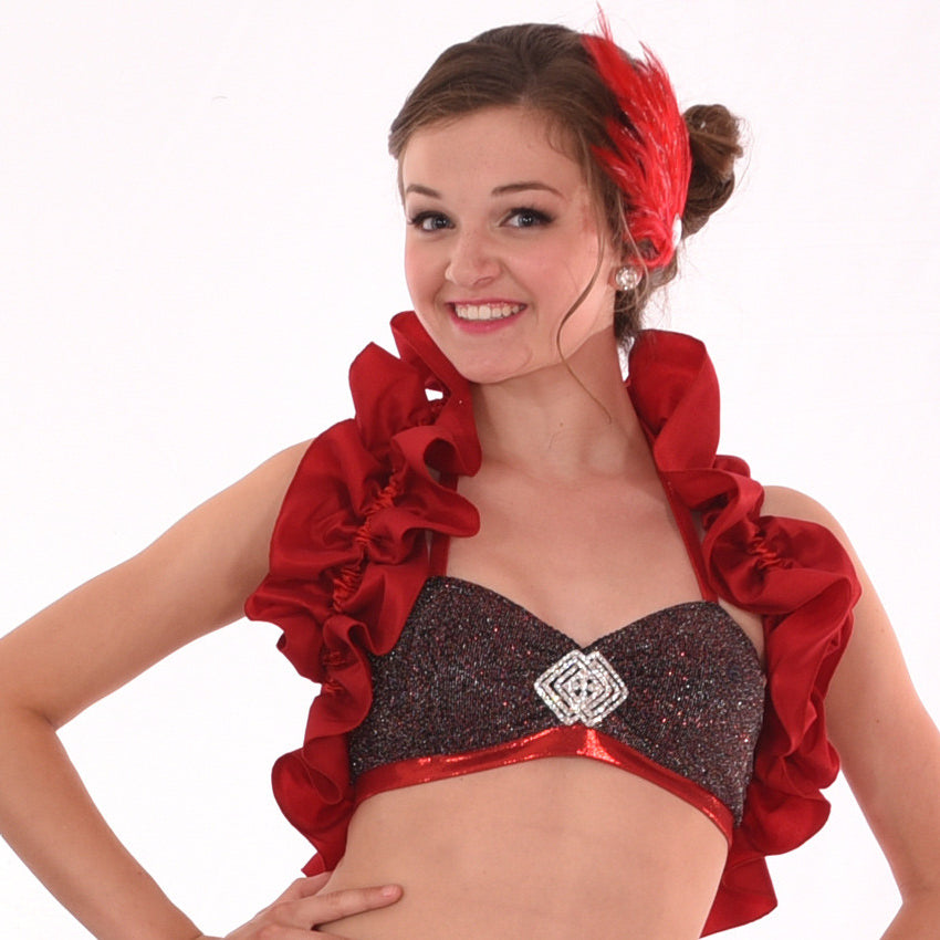 Glitz and Glam Hotsuit & Halter Crop Top