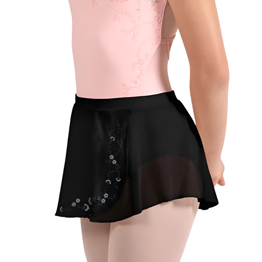 Girls Marigold Mesh Faux Wrap Skirt