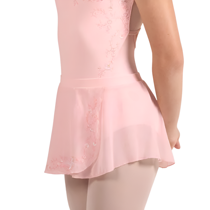 Girls Marigold Mesh Faux Wrap Skirt