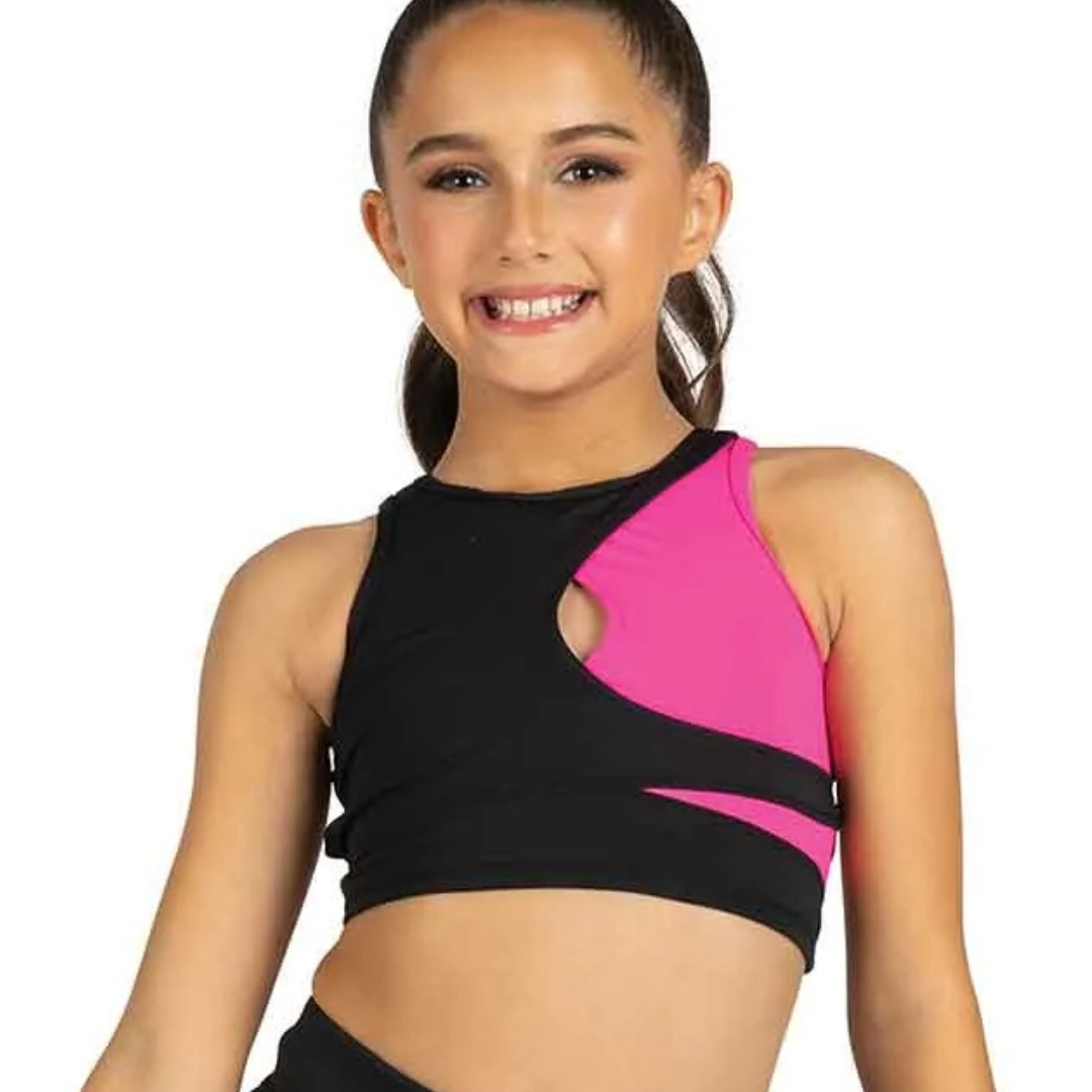 Lulu 2-Tone Crop Top