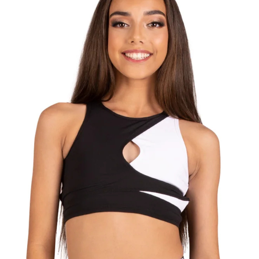 Lulu 2-Tone Crop Top