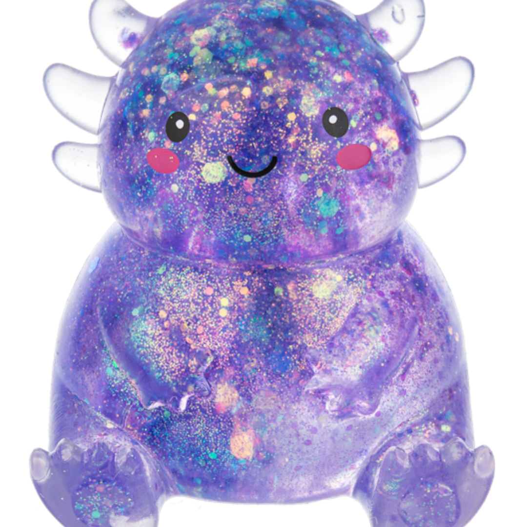 Sparkle and Squeeze Axolotl Squishies