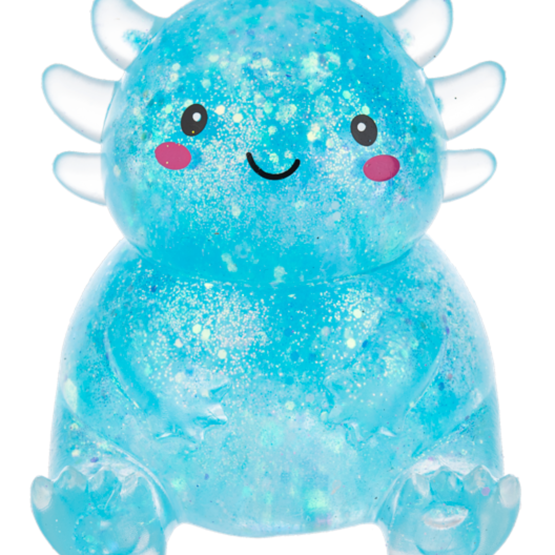 Sparkle and Squeeze Axolotl Squishies