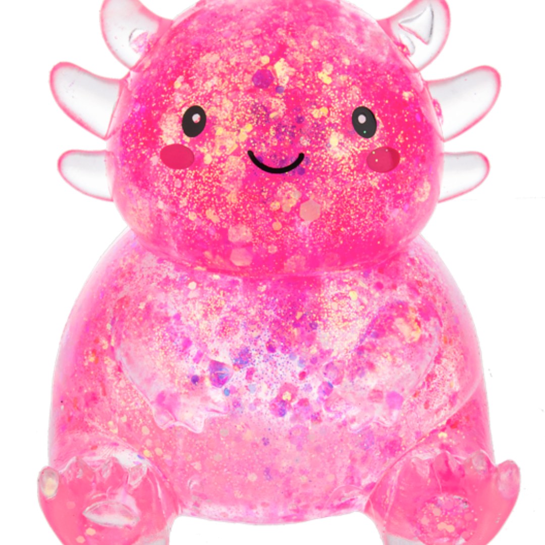 Sparkle and Squeeze Axolotl Squishies