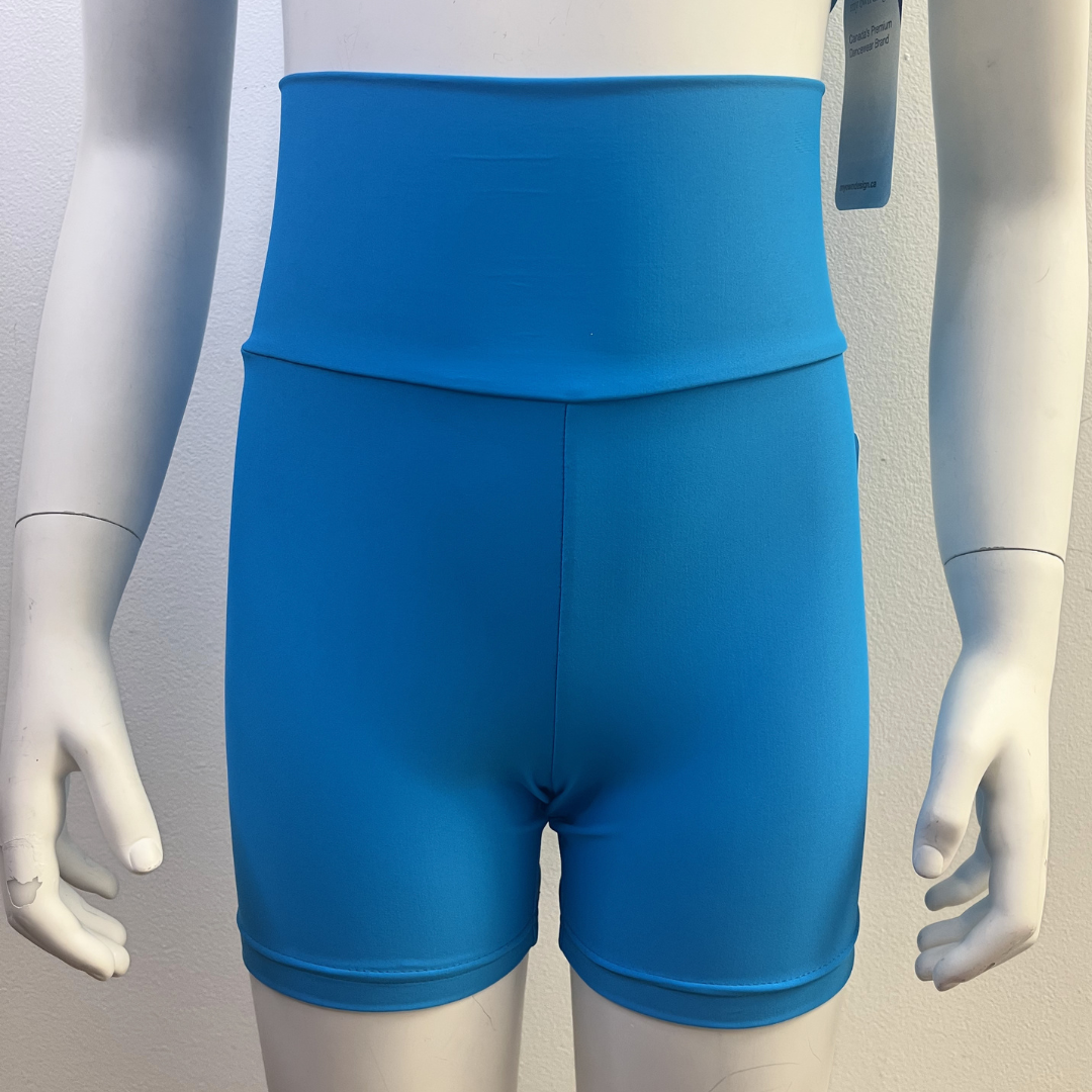 MOD High Waist Bike Shorts - Matte Lycra