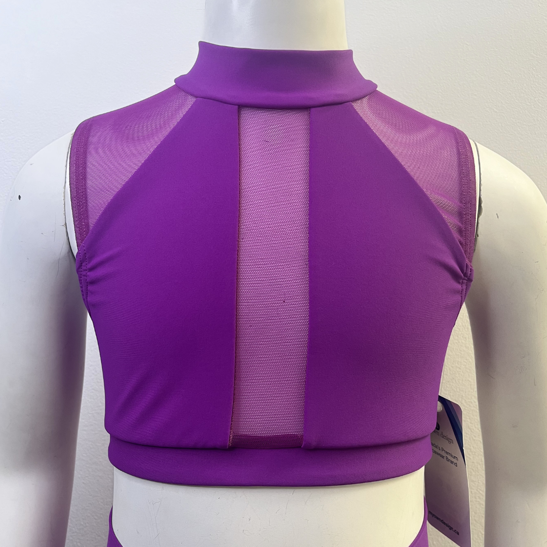 MOD Arrow Crop Top Lycra & Mesh