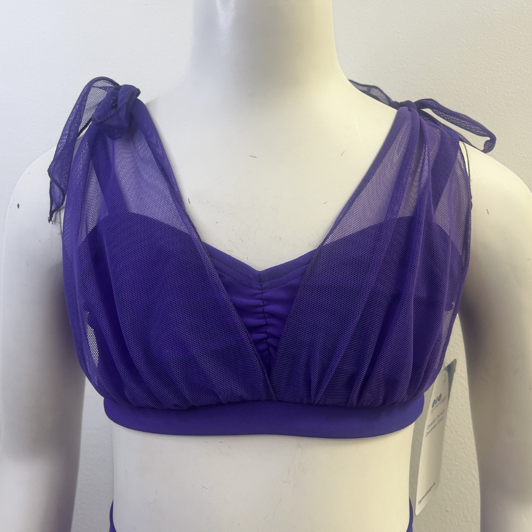 MOD Sweetheart Mesh Tie Top