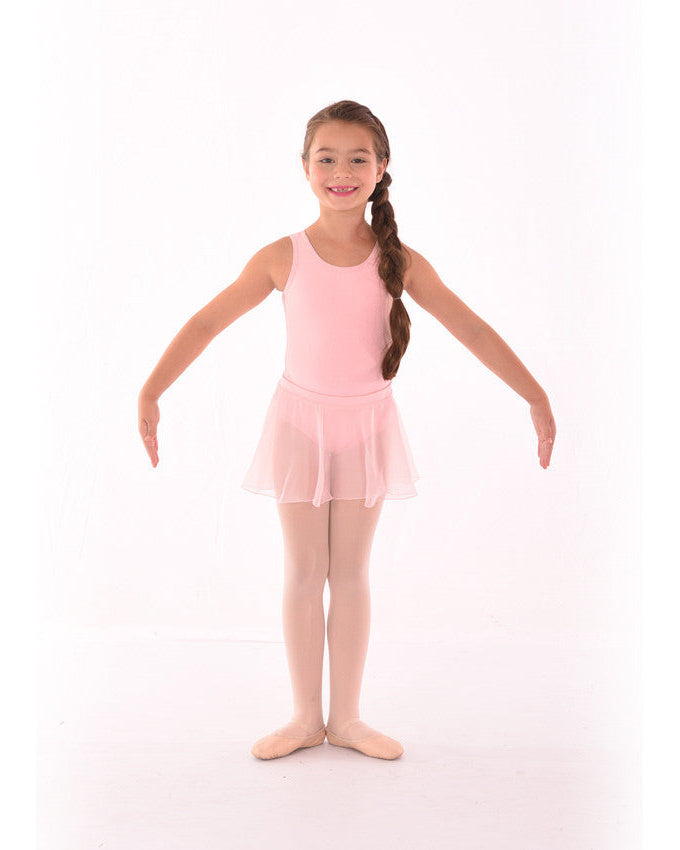 Basic Chiffon Primary Circle Skirt with Tank Bodysuit