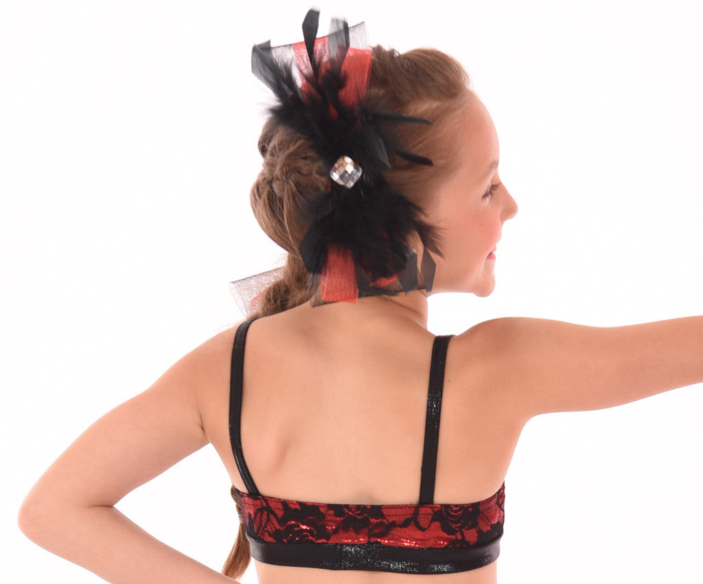 Kaleidoscope Lacy Bra Top, Kaleidoscope Bow-tiful Barrette, Back