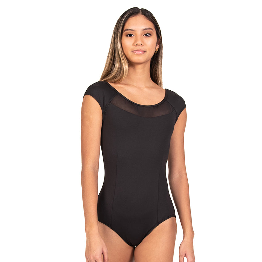 Bodywrappers Bianca Low Back Cap Sleeve Leo