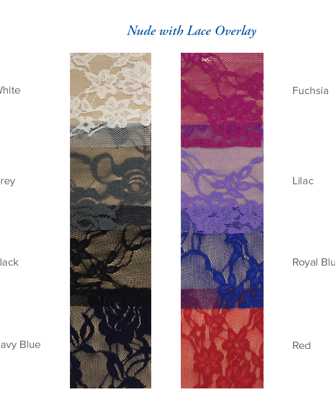 Classics Nude with Lace Overlay Colour Chart