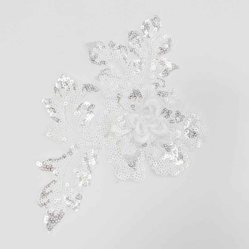 Large Sequin Floral Applique