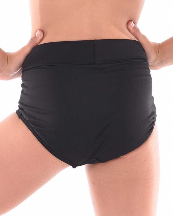 Supplex High Waist Dance Brief, Black, Back