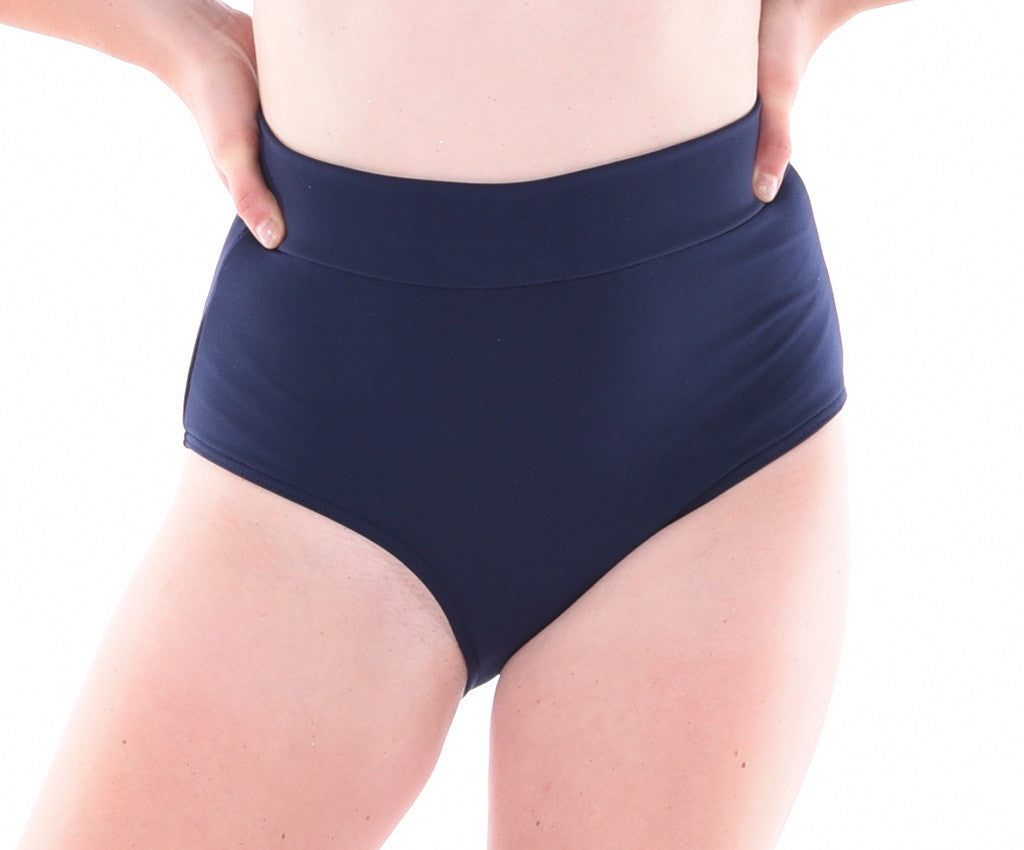 Supplex High Waist Dance Brief, Navy