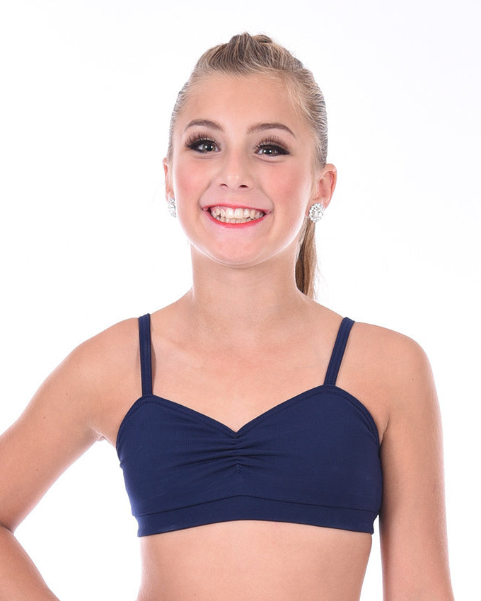 Supplex Sweetheart Dance Top, Navy