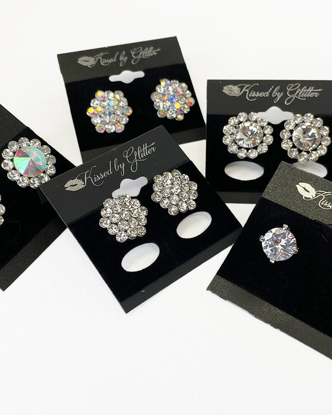 Kissed by Glitter Earrings on Cards