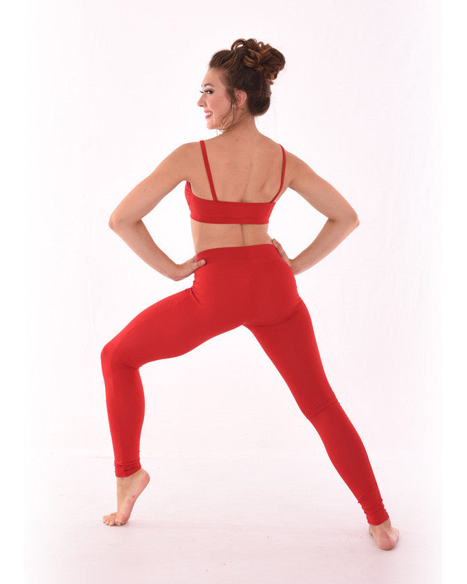 Basic Supplex Sweatheart Bra Top with Basic Supplex Leggings, Back