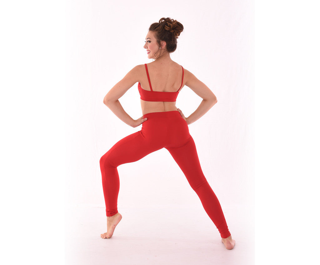 Basic Supplex Sweatheart Bra Top with Basic Supplex Leggings, Back