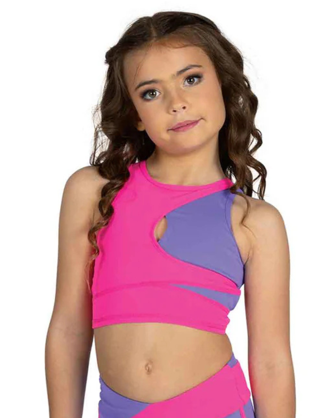 Lulu 2-Tone Crop Top