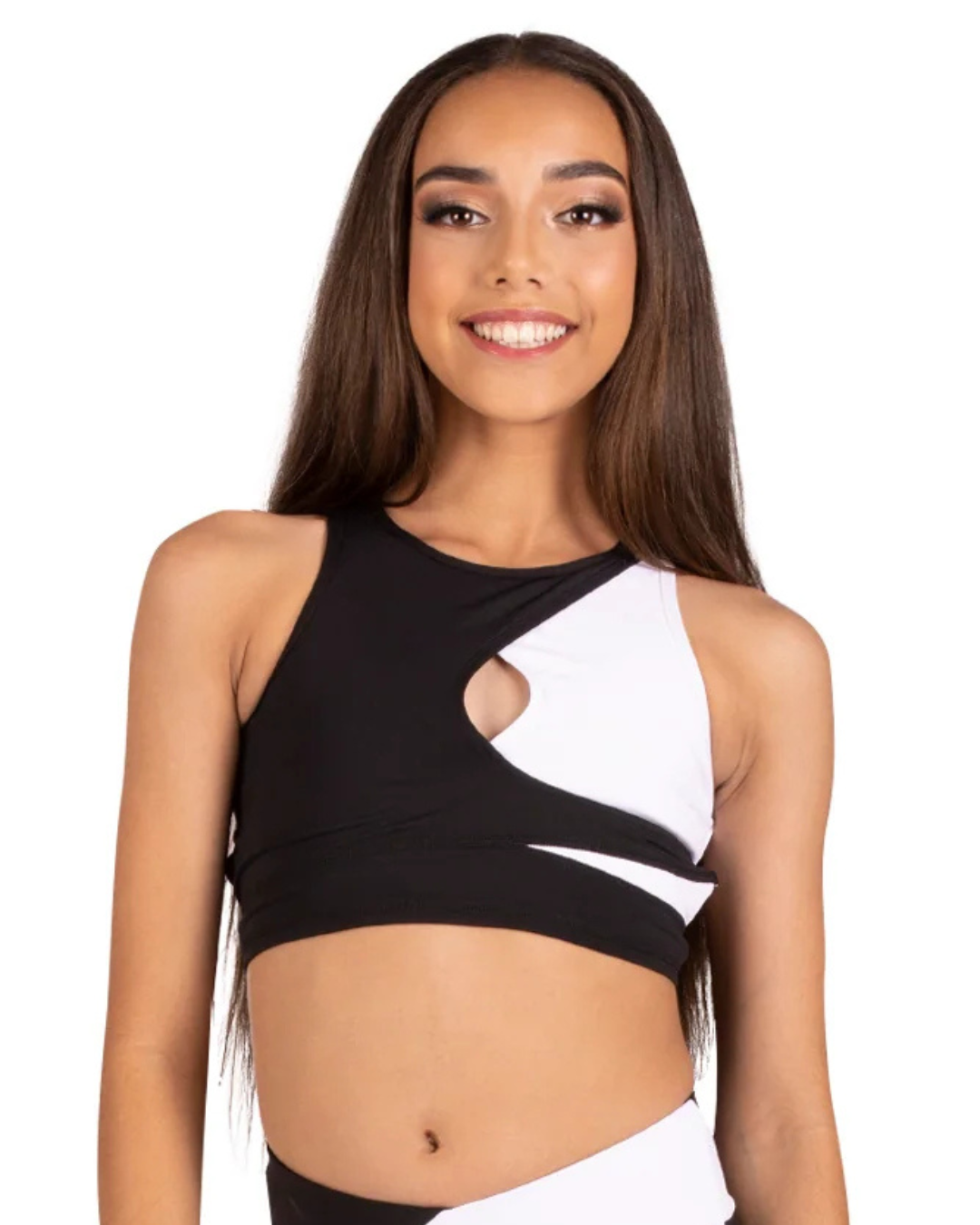 Lulu 2-Tone Crop Top