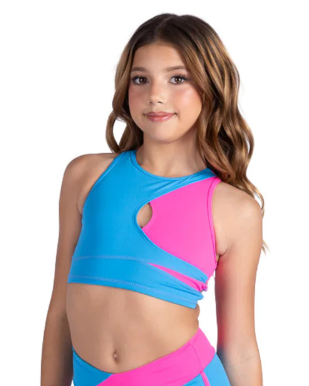Lulu 2-Tone Crop Top
