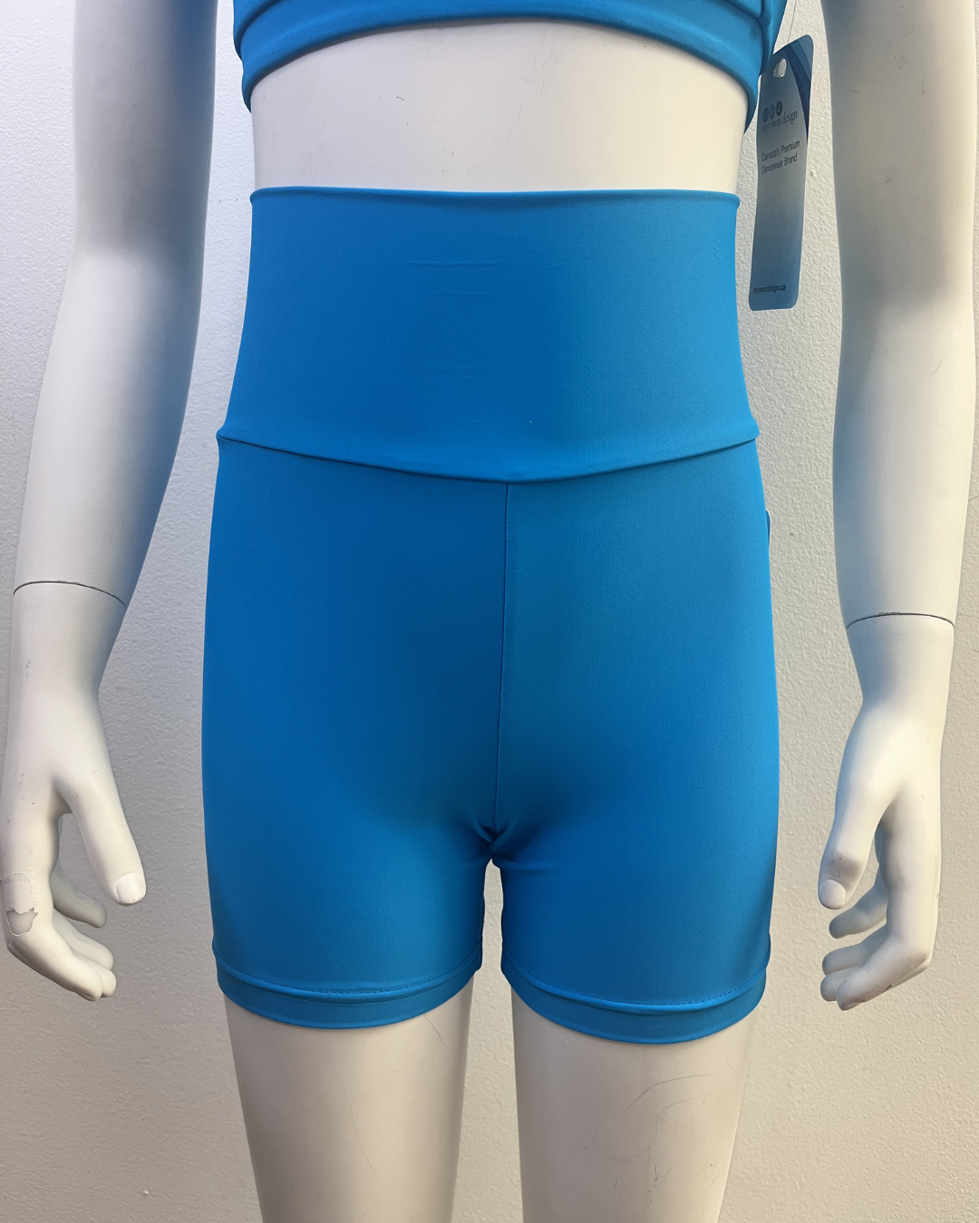 MOD High Waist Bike Shorts - Matte Lycra