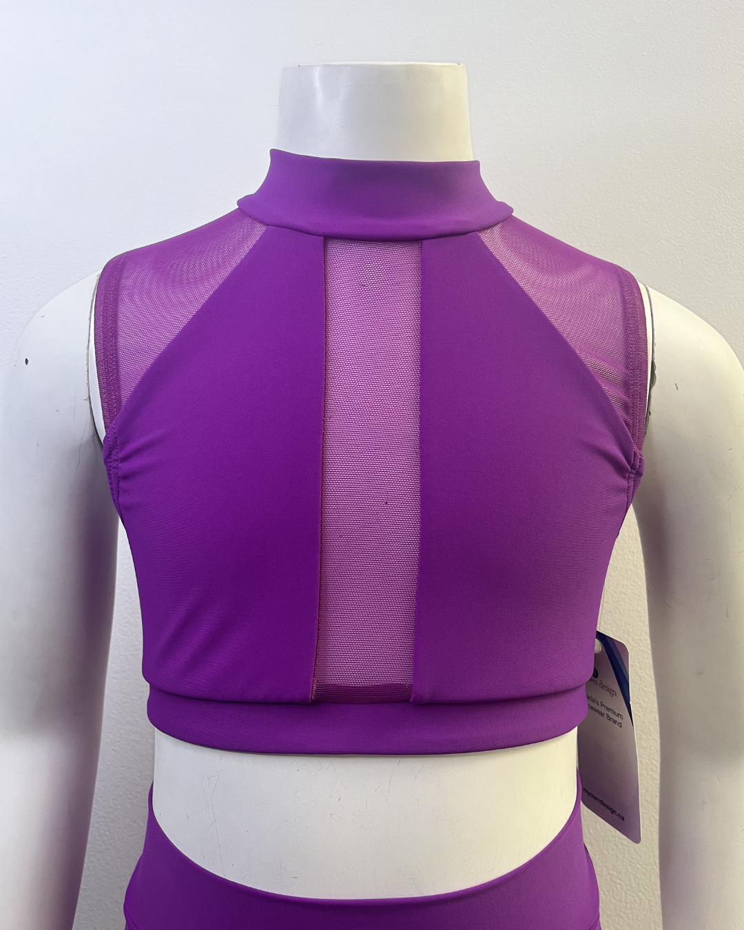 MOD Arrow Crop Top Lycra & Mesh