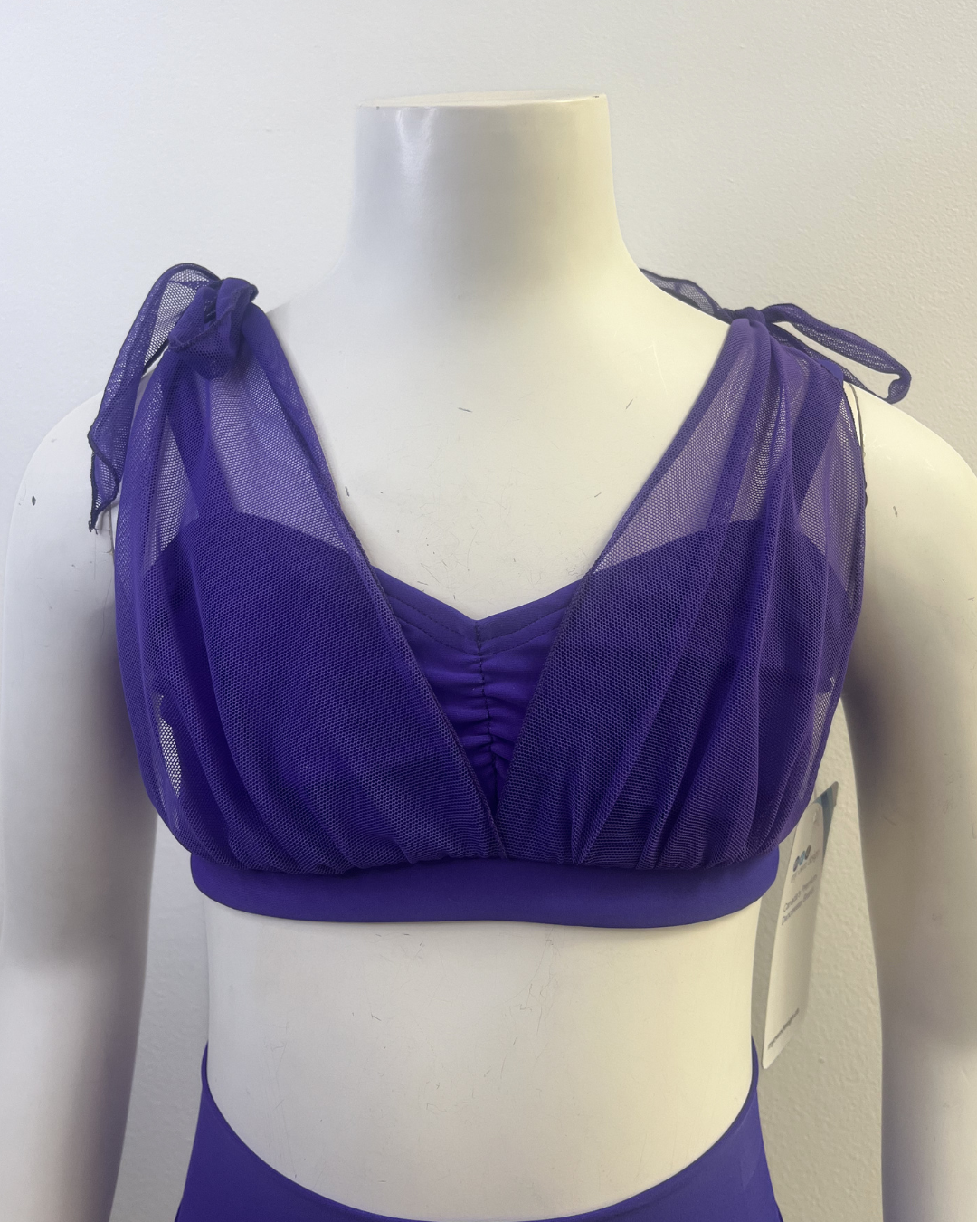 MOD Sweetheart Mesh Tie Top
