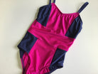 Attitude Leotard, Navy & Fuchsia Lycra