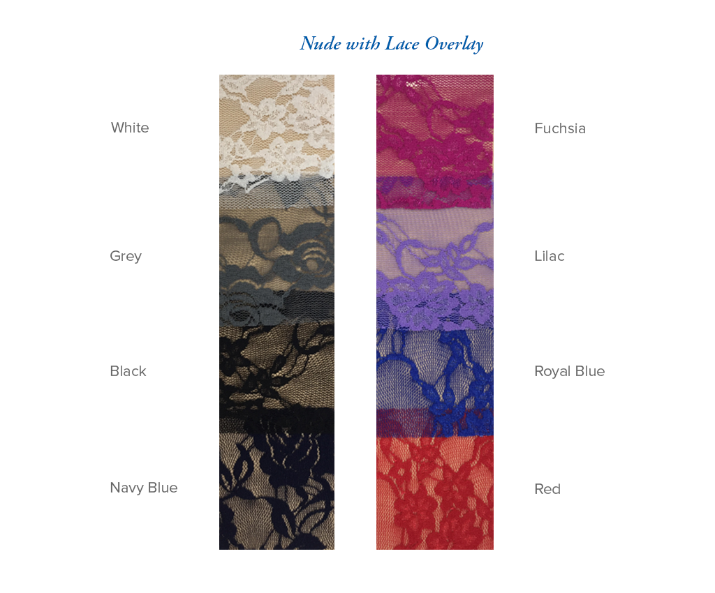 Classics Nude with Lace Overlay Colour Chart