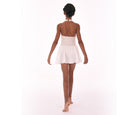 Polished Pearlized White Dress, Back