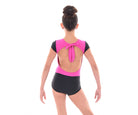 Convention Turning Tie Back Contrast Hotsuit, Fuchsia, Back