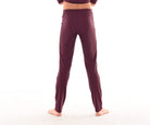 Boys Fitted Dance Pants, Burgundy, Back