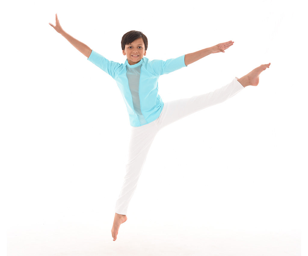 Boys Convention Mesh Front Top, Boys Fitted Dance Pants