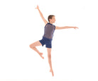 Boys Mesh Tank Top, Boys Loose Fit Dance Shorts, Navy