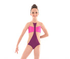 Convention Cross Duo Bodysuit, Plumberry/Fuchsia