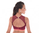 Metrix Curved Elements Crop Top, Back