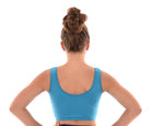 Lycra Princess Seam Tank Crop Top, Back