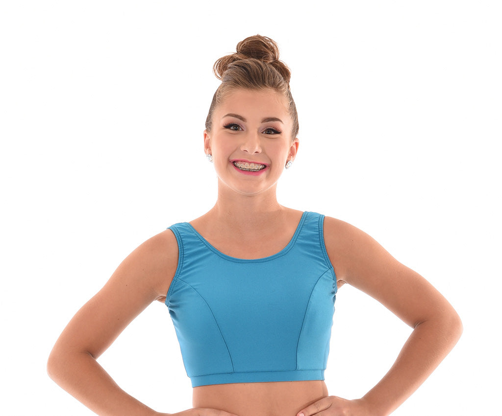 Lycra Princess Seam Tank Crop Top