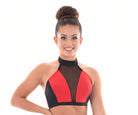 Convention Sublime Contrast Halter Top, Red