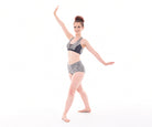 Convention Plunge Micro-Mix Cross Back Bra Top, Convention Basic Micro Mix V-Front Shorts 