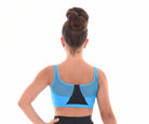 Convention Shock Contrast Boat Neck Top, Turquoise, Back